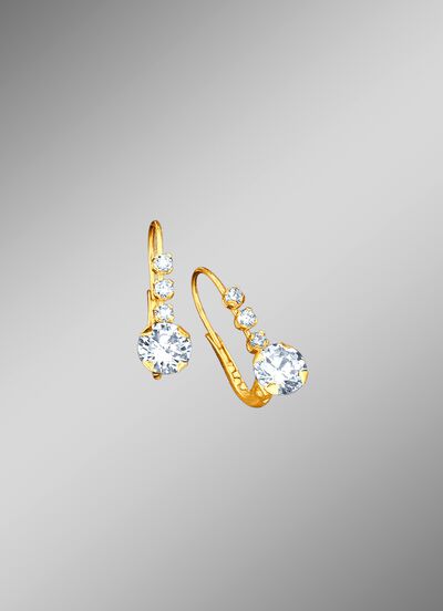 Oorbellen met synthische zirkonia 