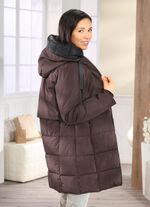 Functionele lange parka met capuchon 