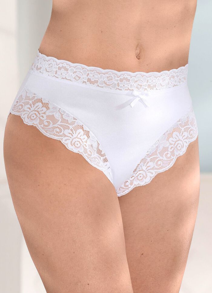 Verpakking van vier slips met elastische kant 