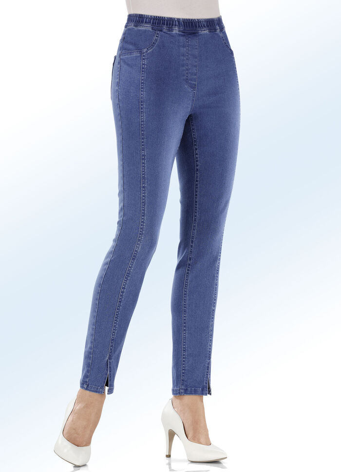 Pull-on-jeans JEANSBLAUW