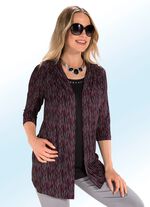 Longshirt in jas-look 