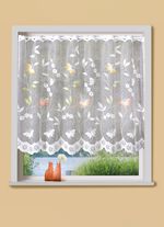 klein raamgordijn met roede-doortrek 