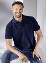 Poloshirt met korte knoopsluiting MARINE