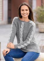 Trui met glitteraccenten 