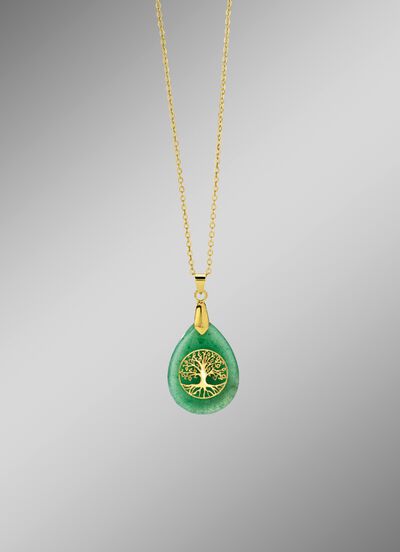 Hanger met echte aventurijn 