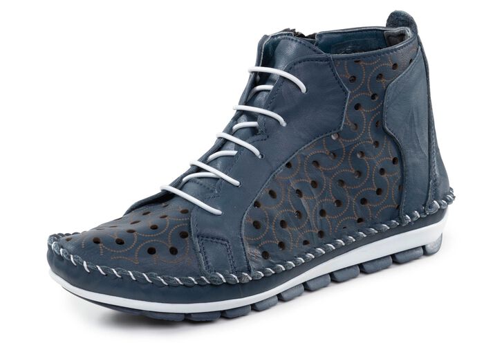 Gemini laarsje met gekreukelde structuur 