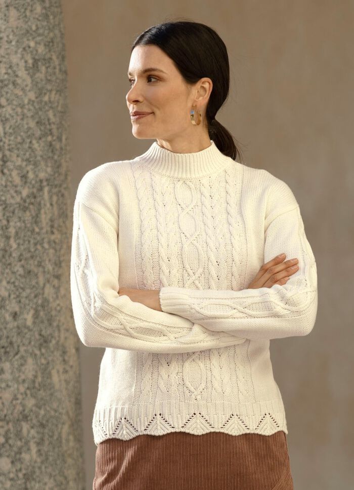 Trui van een structuurmix 