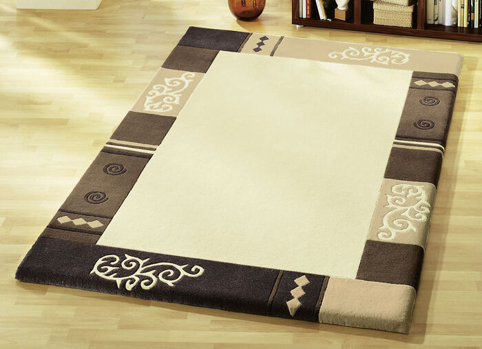 Handgetufte bruggen, vloerkleden en bedrokken BEIGE