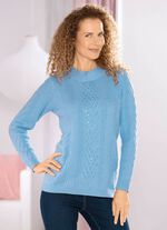 Trui met elegante edelsteenversiering 