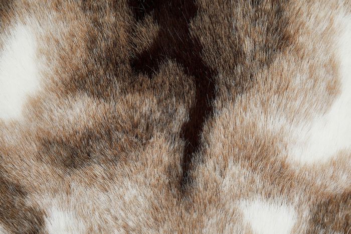 Pluizig bont vloerkleed 