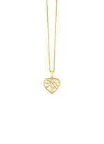 Vergulde hanger met zirkonia 