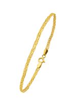 Gevlochten gouden armband 