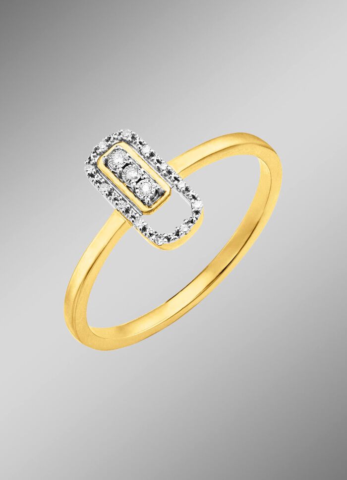 Damesring met diamanten 