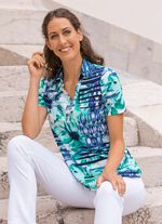 Poloshirt met V-hals 