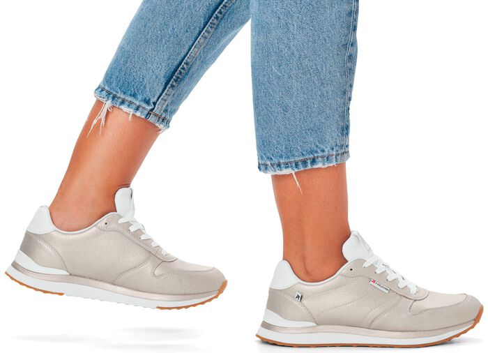 Rieker sneakers met MemoSoft textiel voetbed 