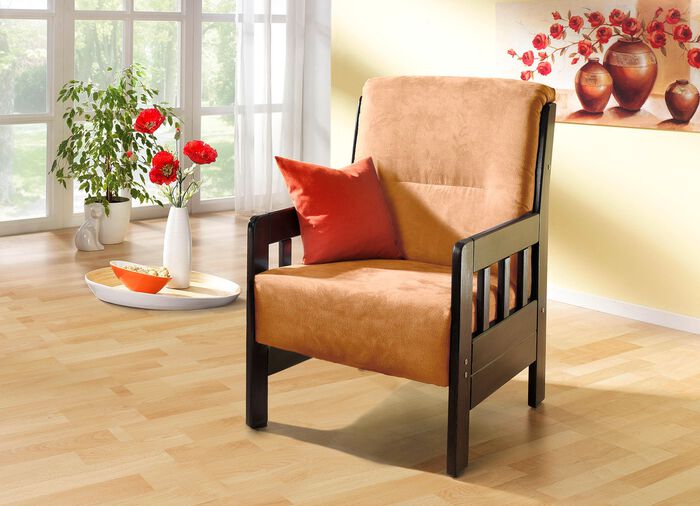 Fauteuil van massief grenen 