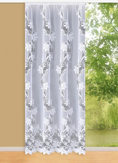 Lange gordijnen met plooiband 