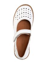 ELENA EDEN pantoffels van schaduwrijk nappaleer WIT