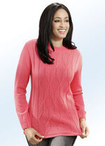 Trui met structuurmix LICHTGRIJS M.