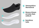 Comfortabele glijsneakers met stretch pasvorm 