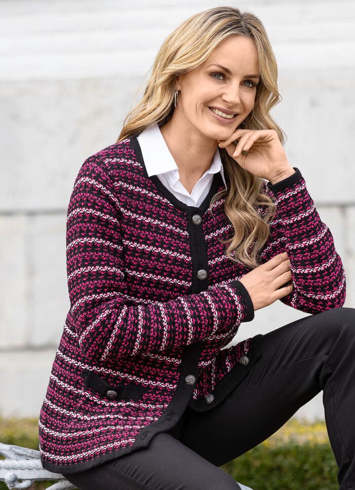 Cardigan in jacquardmotief 
