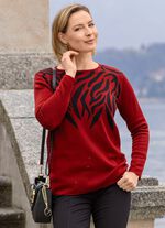 Trui met elegante strass-versiering 