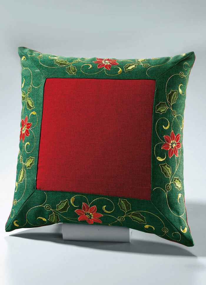 Traditionele tafel- en kamerdecoratie met Ilex-takmotieven ROOD/GROEN/GOUD