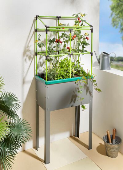 Heidelberg metalen verhoogd bed met klimhulp 