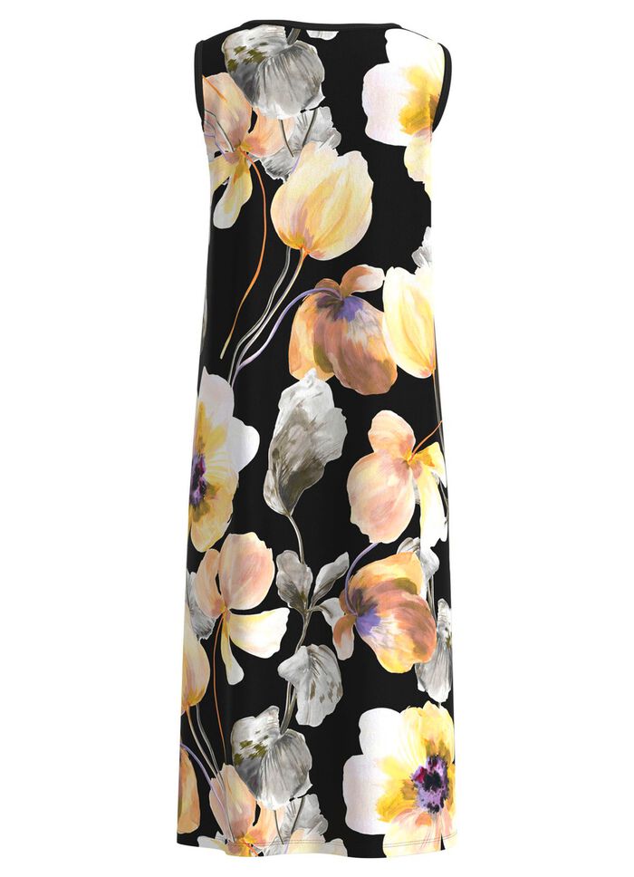 Jurk met een schitterend kleurenprintontwerp 