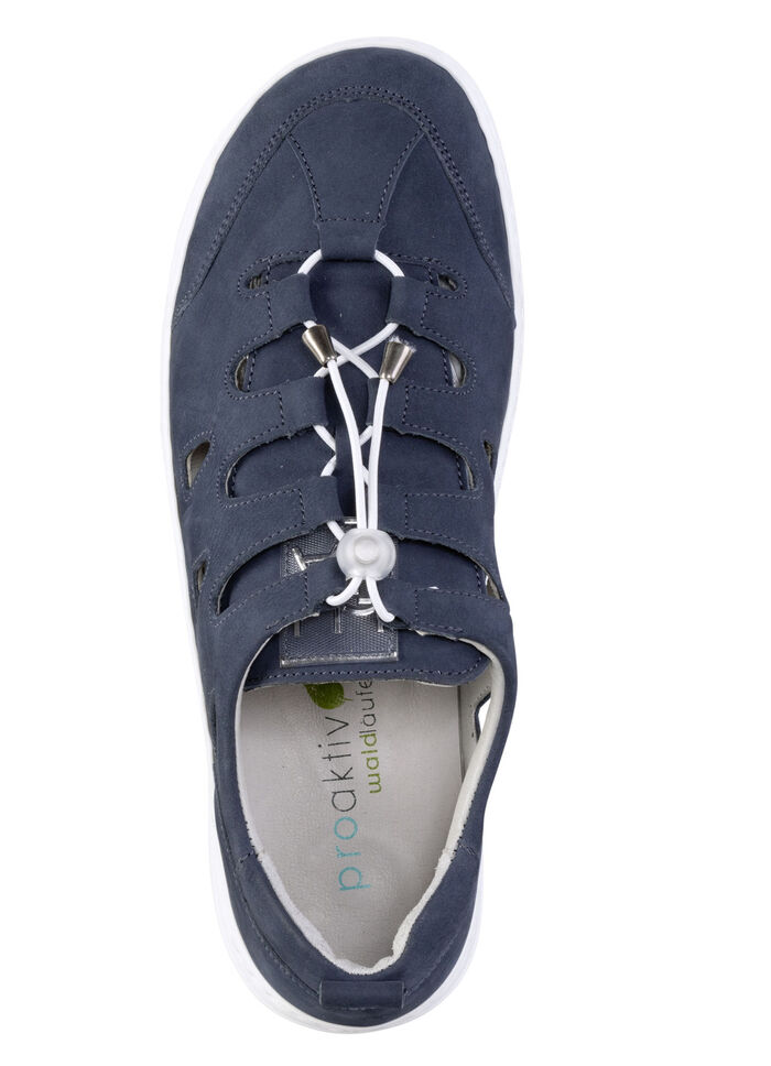 Waldl&auml;ufer pantoffels van nubuckleer MARINE