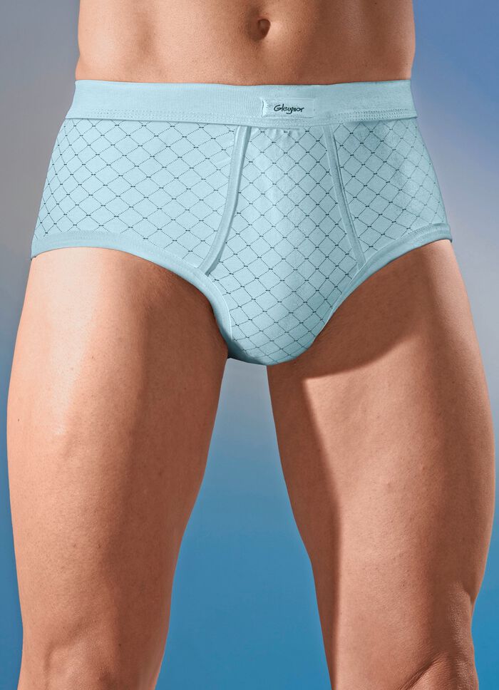 Vierdelige slips van fijne jersey, met gulp 