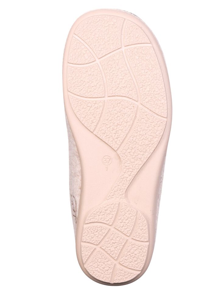 Laurina, klassieke damespantoffels, met uitneembaar voetbed BEIGE