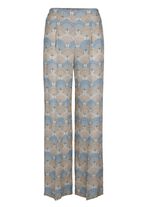 Broek met harmonieuze kleurenprint 