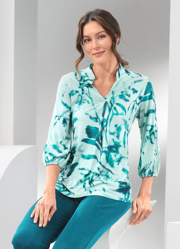 Shirt-tuniek met kleurrijke print 