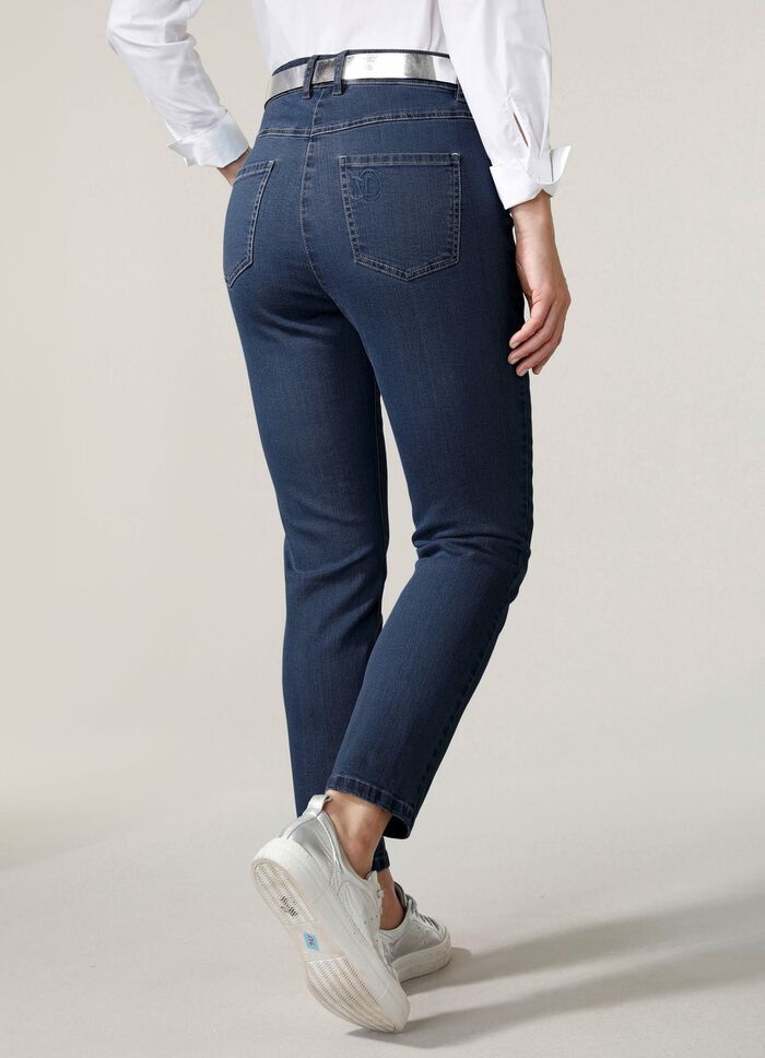 Enkellange jeans in 5-pocketmodel 