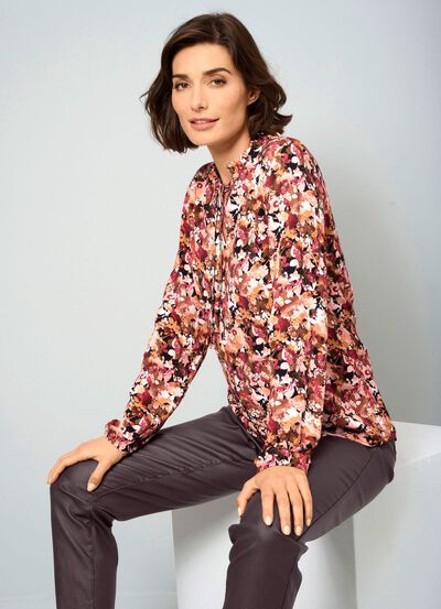 Blouse met bloemenprint 