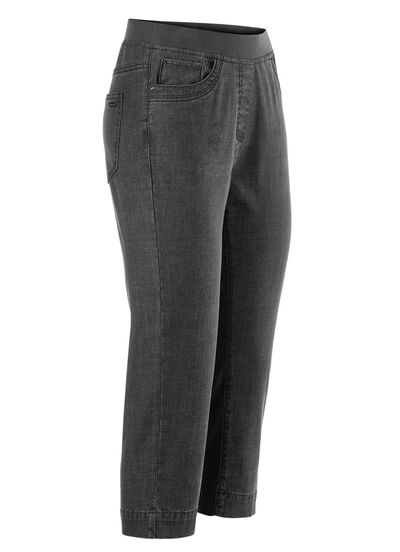 Capri-jeans met strass-versiering 