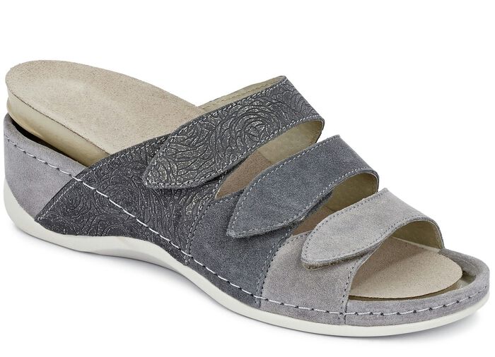 Mubb, comfortabele damesmuiltjes, breedte H, met uitneembaar voetbed 