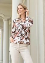 Tuniek met opstaande kraag 