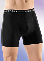 Set van vier broeken van fijne jersey, effen 