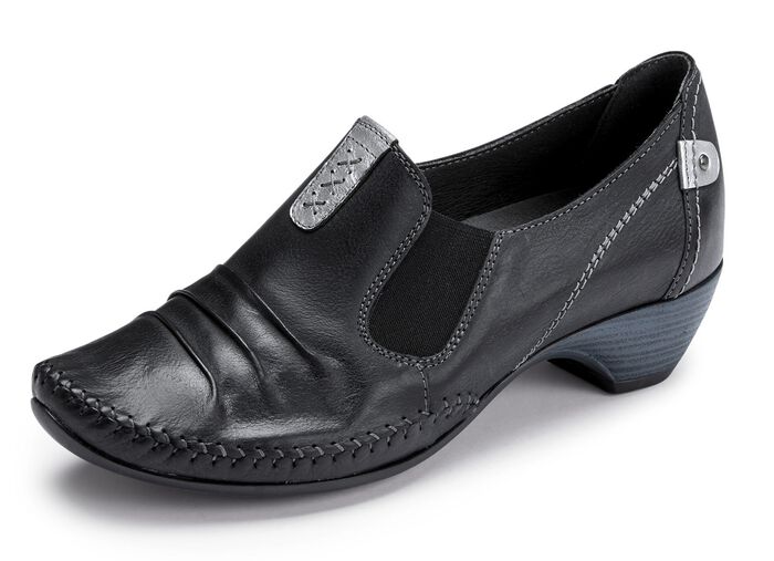 ELENA EDEN, stijlvolle damespumps, wijdte G, met uitneembaar voetbed ZWART