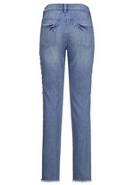 Elegante jeans met leuke decoratieve kralen JEANSBLAUW