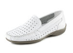 ELENA EDEN, zomerpantoffels voor dames, breedte H, met uitneembaar voetbed WIT