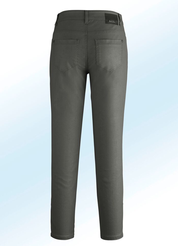 Subtiel glanzende broek 