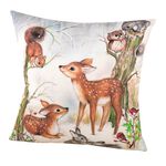 Kussenhoes met betoverende wintertaferelen 