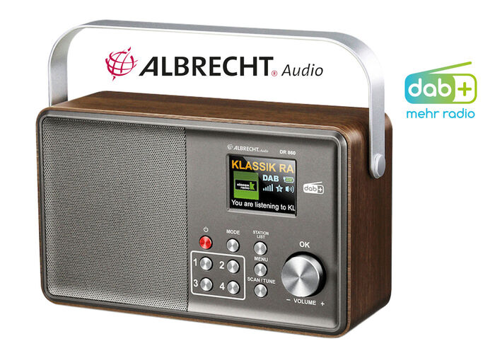 Albrecht DR860 gebruiksvriendelijke DAB+ radio 