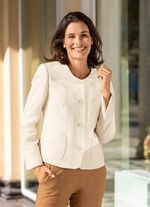 Korte blazer met steekzakken 