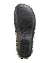 Laurina, trendy damespantoffels met luipaardmotief BRUIN-ZWART