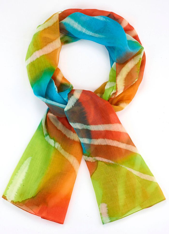 Sjaal met batik-motief 