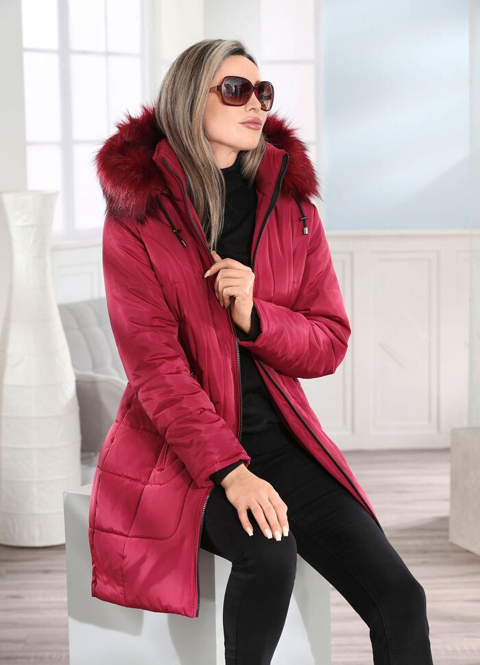 Korte jas met 2-weg ritssluiting 